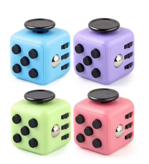 Solid Color Fidget Decompression Dice
