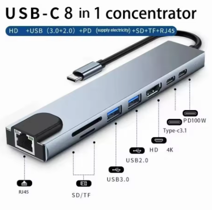 USB C HUB Type C Splitter Thunderbolt 3 Docking Station